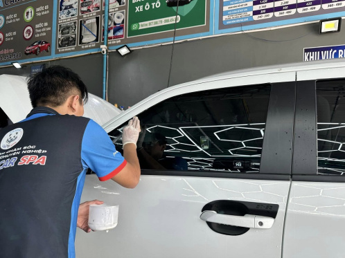 Tẩy ố kính (tùy tình trạng)